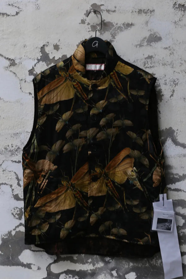 GEOFFREY B. SMALL Retro Workwear Vest CVJ10 Locust Pattern 1